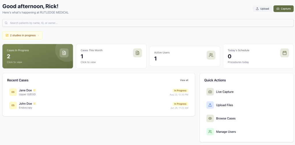 CloudEndo Dashboard